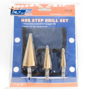 Titanium Coated Step Drill Set