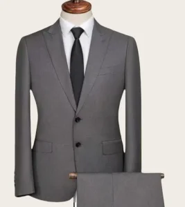 High-Twist Polyester Men's Formal Suits Wrinkle-Resistant Business Attire for Small Orders