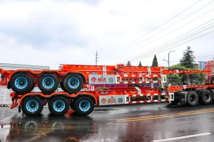 HIGH-STRENGTH SKELETON SEMI-TRAILER