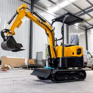 Best Mini Excavators Crawler Small 1.0 Ton Excavator with Attachments Auger Hammer Bucket for Sale
