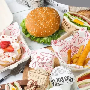 Wholesale Deli Oil Proof Waterproof Hamburger Wrapper