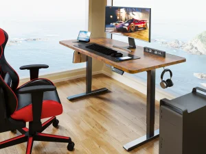 2026 NEW Modern Metal Single Motor Electric Smart Standing Desk with Sit Stand up Table Height Adjustable Desk for Office