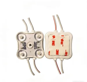 12V 2W IP68 Waterproof LED Module With Lens High Luminous Efficiency Warm White &amp; Blue Options For Outdoor Signage Light Boxes
