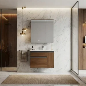 Vanidade de banheiro moderna de luxo estilo italiano