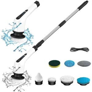 Home Multi Electric Cleaning Brush Bathroom Electric Spin Scrubber Electric Scrubber Cleaning Brush 7 in 1/ 9 in 1