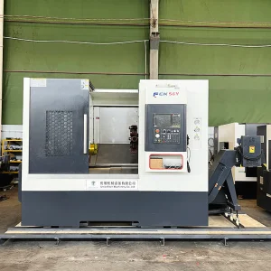 High Precision 3 Axis Torno CNC Lathe Machine Slant Bed Metal Horizontal Benchtop 6 Inch Tck56Y 12 Stations CNC Turret KND