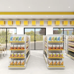 Convenience Store Shelves Display Stand