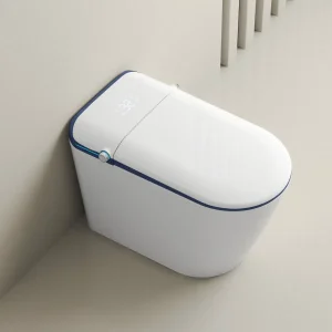 Luxury Sanitary Ware Voice Control Full Auto Smart Toilet Instant Heating Widen Seating Auto Flush Electric Bidet Intelligent Toilet