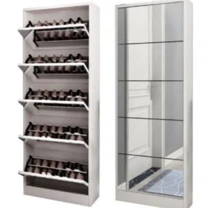YQ JENMW Shoe Cabinets With Mirrors