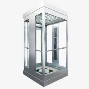 600kg Stainless Steel Mirror Home Panoramic 6 Person Passenger Elevator Lift