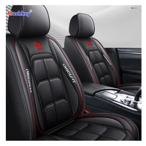 Muchkey Car Seat Covers Universal Car Interior Accessories Decoration Leather Sport Car Seat Cover Full Seat Cover Cushion