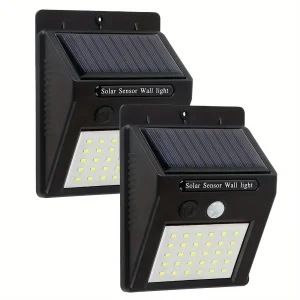 20 LED Solar Lights PIR Motion Sensor Outdoor Waterproof Wireless Security Solar Powered Outside Garden Street Wall Lamp