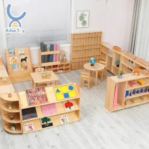 Montessori Preschool Furniture Bentwood Table Chair Set