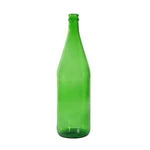 1L Empty Lightweight Green Glass Wine Bottles with Corks for Sale