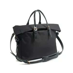 Stylish Black Waterproof Canvas Tote Bag