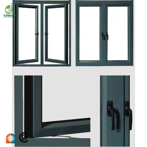 Topbright Aluminium Windows Doors Glass Energy Efficient Aluminum Casement Windows