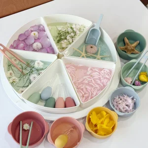 Montessori Baby Kids Sensory Play Tray Lid Early Education Toys