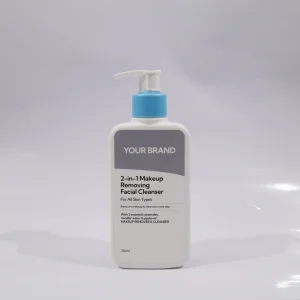 Customized ODM OEM Wholesale 2-in-1 Makeup Removing Facial Cleanser Hyaluronic Acid Cleanser