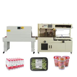 Heat Shrinking Sealing Machine Tin Can Vertical Cutting Shrink Wrapping Machine
