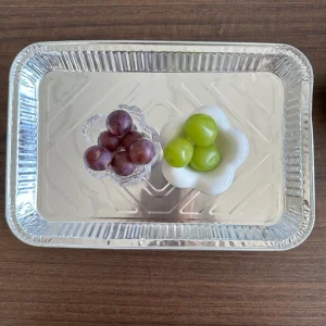 Eco-Friendly Disposable Aluminium Tray, Custom Sizes and Packaging