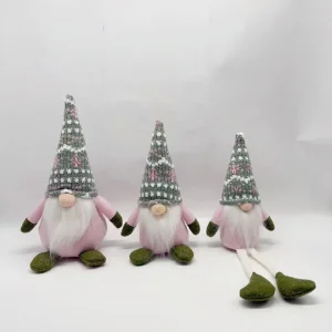 Wholesale Pink & Green Christmas Gnome Plush Set | 3-Pack Festive Tomte Decor Factory, Factories