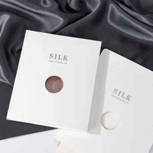Custom Logo Pink Satin Imitated Silk Pillow Case Set Scrunchie Box Hair Tie Luxury Sleep Eye Mask Pillowcase Gift Box Set