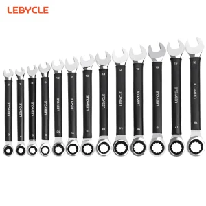 LEBYCLE Bike 6-18 mm Open-End Ratchet Wrenches Bicycle Flexible Ratchet Wrench Set Cycling Universal Shop Repair Tools