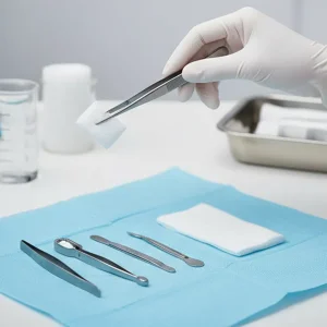 Luvas Cirúrgicas Descartáveis de Látex Médico
