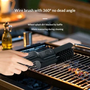 Upgraded Electric Grill Cleaner USB Rechargeable Grill Cleaning Brush Cordless Electric Rotary Grill Brush