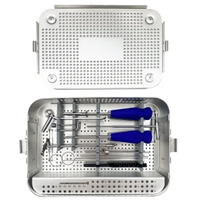 Orthopedic Surgical Instruments 4.0mm Cannulated Screw Instrument Set Reusable with Sterilization Box