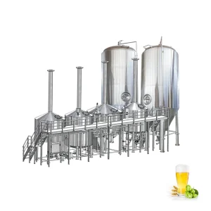Complete 2000L 5000L Large Industrial Factory Machines Alcohol Production Equipment Beer Brewery Equipment Commercial Craft Beer Brewing Equipment