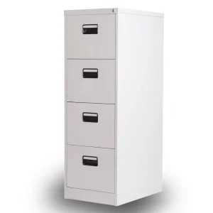 Lockable White Metal Drawer File Cabinet