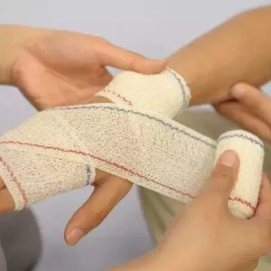 CE FDA Certified High Elasticity Medical Cotton Tubular Elastic Wound Dressing Crepe Bandage