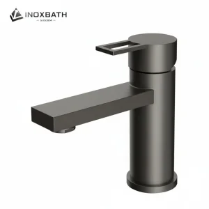 Premium Brushed Nickel Single Handle Basin Water Tap Faucet