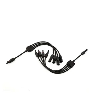 DC1000V 30A Y4 مجموعة موصلات الطاقة الشمسية، كابل محول فرعي على شكل Y، توصيل متوازي، قابس ذكر وأنثى، للطاقة الشمسية، نحاس للوحة الشمسية Mc4