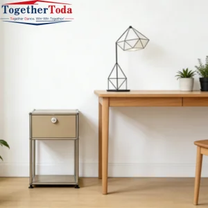 Multi-Purpose Minimalist Modular Storage Cabinet with Lockable Drawers and Open Shelves for Family Bedrooms and Living Rooms