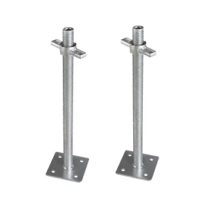 Adjustable 600mm Scaffolding Jacking Nut Hdg Adjustable 4x4 Flat Plate Base Jack