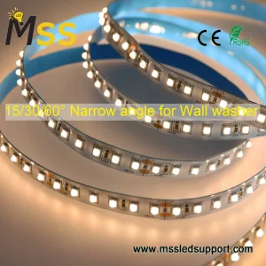 Narrow Beam 30 60 Degree SMD2835 LED Strip Low Voltage DC12V 24V Flexible Strip LED Tape for Wall Washer Lighting