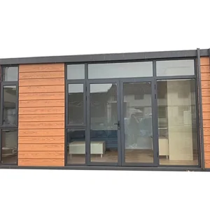 Casa Container Modular de Madeira de Luxo de Instalação Rápida Painel de Madeira Pré-fabricado Casa Container