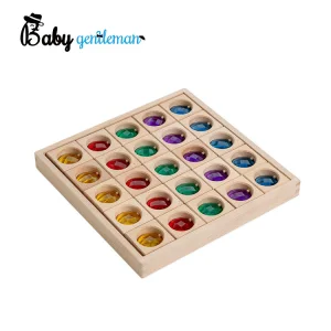 Large Particle Transparent Gem Building Block with Wooden Box