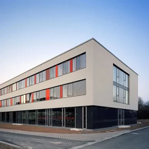 High Strength Steel Frame Office Building Multi Storey Prefab Commercial Office Building