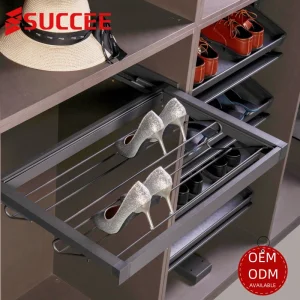 Versatile Metal Shoe Organizer for Neat Wardrobe Arrangement