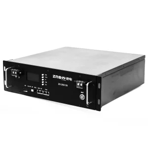 Bateria de Armazenamento de Energia Montada em Rack 25.6V 100ah 2560wh LiFePO4 Zn256100-R Energia Solar