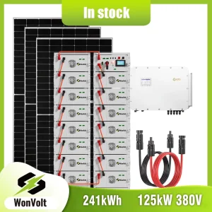 Solución de Panel Solar 100kw-500kw Batería de Litio