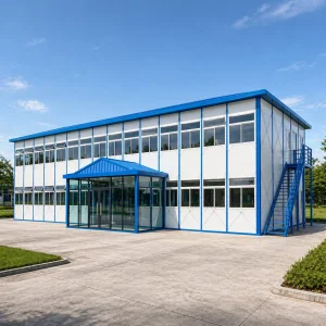 Edificio de oficina prefabricado de dos plantas