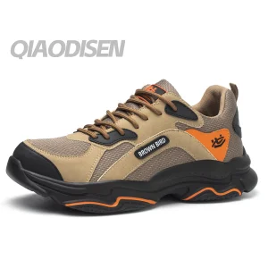Breathable Lightweight Running Sneakers Stylish Sports Labor Safety Shoes Workers Safety Shoes Work Time Safety Shoes Product