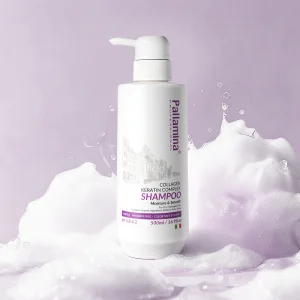 Pallamina Keratin Shampoo Hair Smoothing Strengthening Care Private Label OEM ODM Professional Salon Sulfate Free Shampoo