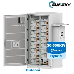 Sistema de Painéis Solares Conectados à Rede de Alta Eficiência 30kw e 50kw