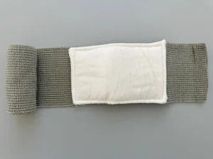 Emergency First Aid Kit with Absorbent Pad and Gauze Bandage