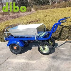 400kg/500kg Carro Plataforma Eléctrico de Carga Pesada Carretilla de Mano Logística de Almacén Jardín Industrial Carga de Batería Carretilla